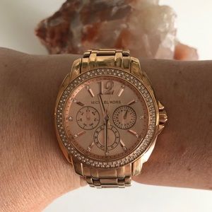 Rose gold Michael Kora watch